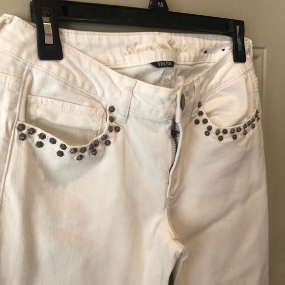American Eagle White Studded Skinny Jean - Picture 6 of 13